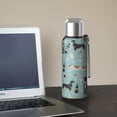 thumbnail image 5 of 20 Oz Dogs with Wine and Glasses Coffee Tumbler Double Wall Insulated Stainless Steel Water Bottle | Metal Reusable Thermoses Flask with Cup Cap | Leak & Sweat Proof with Anti-Dust Lid, 5 of 7