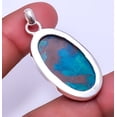 thumbnail image 2 of Chrysocolla - Madagascar Gemstone 925 Sterling Silver Pendant 1.76" P_9306_93_17, 2 of 2