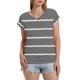 thumbnail image 4 of Eres Más Que una Camisa de Puntuación de Prueba Sexy de Manga Corta Lentejuelas Suelta Camisa de Blusa con Cuello en V, Poliéster, 4 of 8