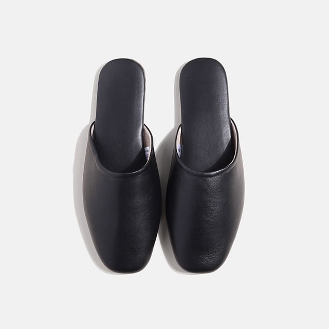 CoCopeaunt Chic Home Women Leather Slippers Comfortable Luxury Cow Leather Bedroom Shoes Floor ...