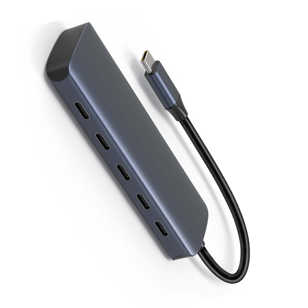 1pc Highly Speed USB C Hub 5 in 1 USB C Gen2 Hub With 10Gbps Data Transfer,4USB C Port 1PD Charging for Office Home Use