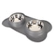thumbnail image 2 of Cuencos para perros que evitan derrames, juego de cuencos de acero inoxidable para comida y agua para mascotas, antideslizantes, con alfombrilla de silicona para perros pequeños, medianos y grandes, 2 of 5