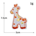 thumbnail image 5 of 21PCS Cartoon Giraffe & Elephant Iron On Patch Set – Cute Animal Embroidered Appliques for Kids DIY Clothes, Bags & Crafts, 5 of 5