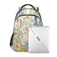 thumbnail image 7 of FORMRS Unisex Backpack Elementary School Travel Bookbag with Reflective Stripes, Colorful Wildflowers, 7 of 7