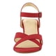 thumbnail image 4 of Zapatos de tacón de cuña con correa en el tobillo para mujer zapatos casuales de verano con punta abierta cómodos, 4 of 7
