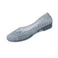 thumbnail image 3 of Domuza jelly sandals for women, Glitter Hollow Out Closed Toe Slip-On Flats, Breathable Water Shoes for Beach Summer Casual Wear Black 8.5（EU-41）, 3 of 6
