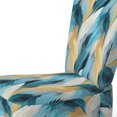thumbnail image 4 of Designart « Modern Turquoise Ikat Melody » Fauteuil d'Appoint Rembourré Abstrait Turquoise - Fauteuil Moderne pour Salon, 4 of 7