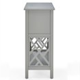 thumbnail image 3 of Coventry Table Console en Bois 32 Pouces avec 4 Tiroirs, Gris, 3 of 5