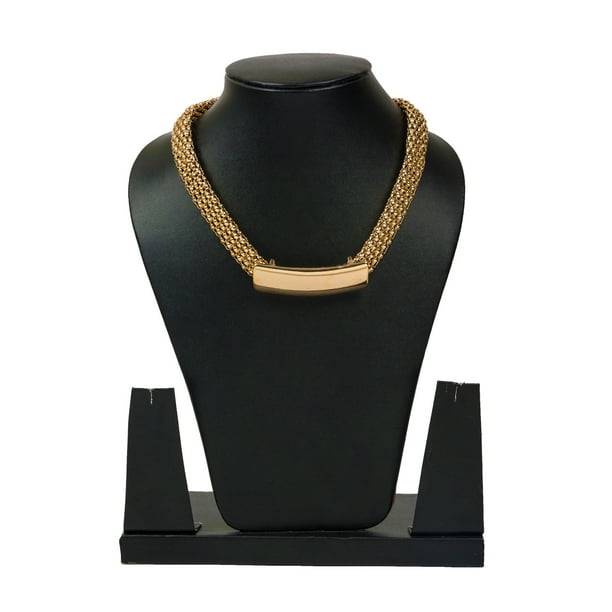 Gempro - Trendy Gold Tone Flat Popcorn Chain Necklace By Gempro ...