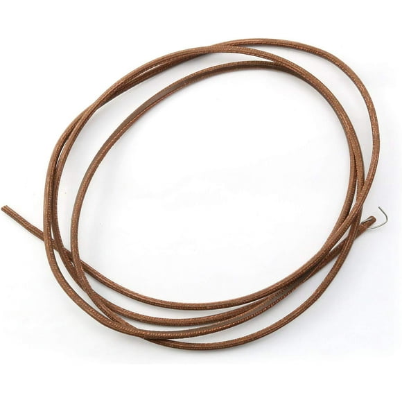 PinesC Sewing Machine Belt Treadle Parts with Hook for Singer Sewing Machine 68Inch 3/16 Inch Household Home Old Sewing Machines Accessory, Brown