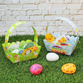 thumbnail image 3 of Easter Baskets with Handle,Paper Easter Easter Egg Hunt Activities Basket for Children Crafts,Easter Gifts Baskets, 3 of 9