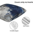 thumbnail image 5 of Navy Blue and Gray Abstract Art Pillow Covers - Stylish Accent Pillows for Bedroom - Set of 2 Blue Throw Pillow Covers (Navy Blue and Gray Abstract Art, 18x18), 595693269, 5 of 6