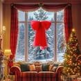 thumbnail image 5 of Mouliraty Christmas Bow, 60CM Christmas Decorations Snow Gauze Bows Window Beauty Scene Layout, for Christmas Tree, Wreath, Gift Wrapping, Crafts, Wedding, Party, Home Decor, Red, 5 of 6