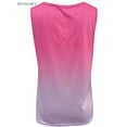 thumbnail image 5 of BadPiggies Womens Tank Tops V Neck Sleeveless Gradient T Shirts Summer Tunic Tops Blouse (XL, Pink), 5 of 5