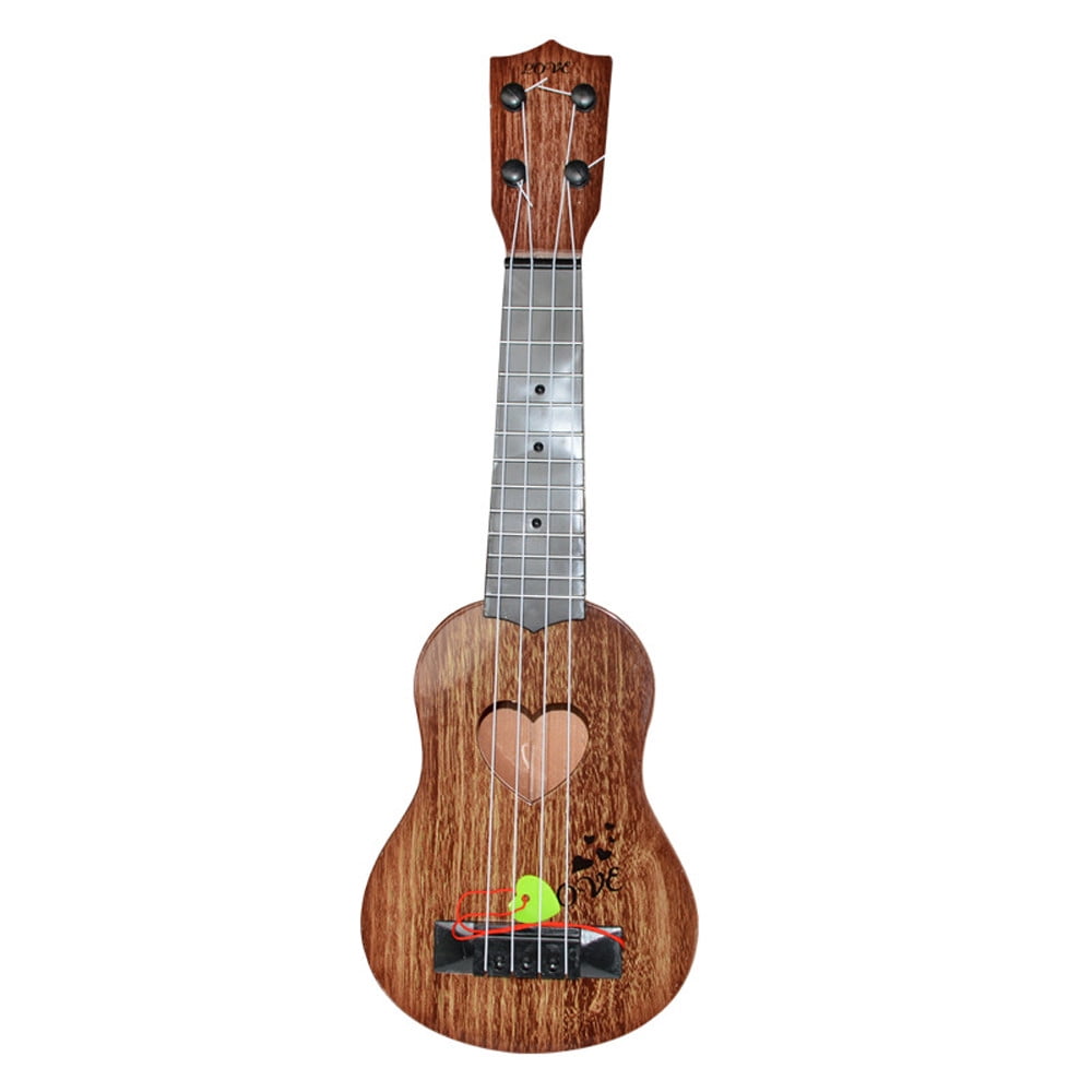 21 inch wood Kids Ukulele Mini Guitar Toy 4 Strings Children Musical Instruments Educational Learning Toys with Picks and Strap Keep Tone Anti-Impact Gift for Toddler Kids Boys Girls Beginner 