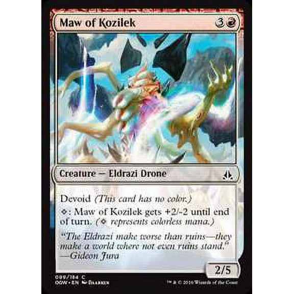 MtG Oath of the Gatewatch Common Maw of Kozilek (Foil) #99