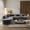 Grey, variant on MODERNLUXE 122" Extra Large Sectional Sofa,Comfy L-Shape 4-Seat Couches with 3 Round Cushions and Curved Design,Chenille Cloud Modular Couch for Living Room,Orange