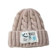 thumbnail image 2 of Gorros de punto Gorros de lana retorcidos de dibujos animados para niños y niñas gorros tipo jersey para bebés de 3 a 10 años, 2 of 6