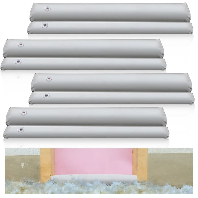 Frienda 6 Pcs Barrières Anti-Inondation en PVC pour la Maison 4 Pieds x 9 Po x 6 Po Barrières Réutilisables de Prévention des Inondations Barrière d'Eau pour Inondation Sacs Anti-Inondation en PVC Alternative au Sac de Sable PVC Wat