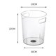 thumbnail image 1 of Bote de Basura, Bote de Basura Transparente, Cubo de Almacenamiento de Bote de Basura de Escritorio, Probado y Confiable, 1 of 2