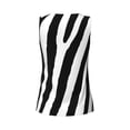 thumbnail image 5 of Easygdp Zebra Women's Workout Tank Top, Running Top, Hiking Shirt, Quick-Dry for Running, Yoga, Hiking - Small, 5 of 9