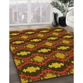 thumbnail image 3 of Ahgly Company Machine Washable Indoor Rectangle Transitional Maroon Red Area Rugs, 8' x 10', 3 of 7