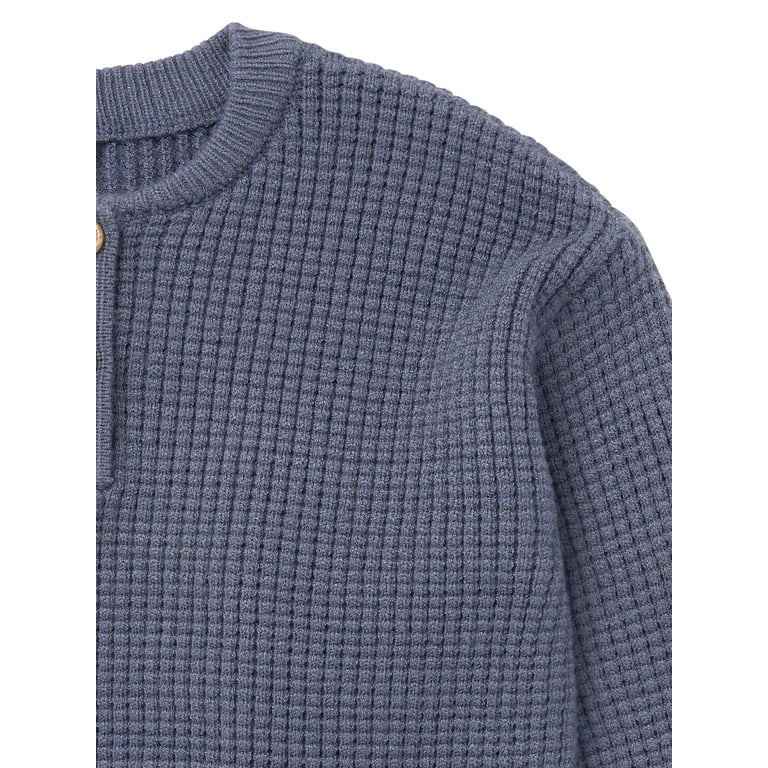 Modern Moments by Gerber Baby Boy Waffle Henley Sweater photo 4