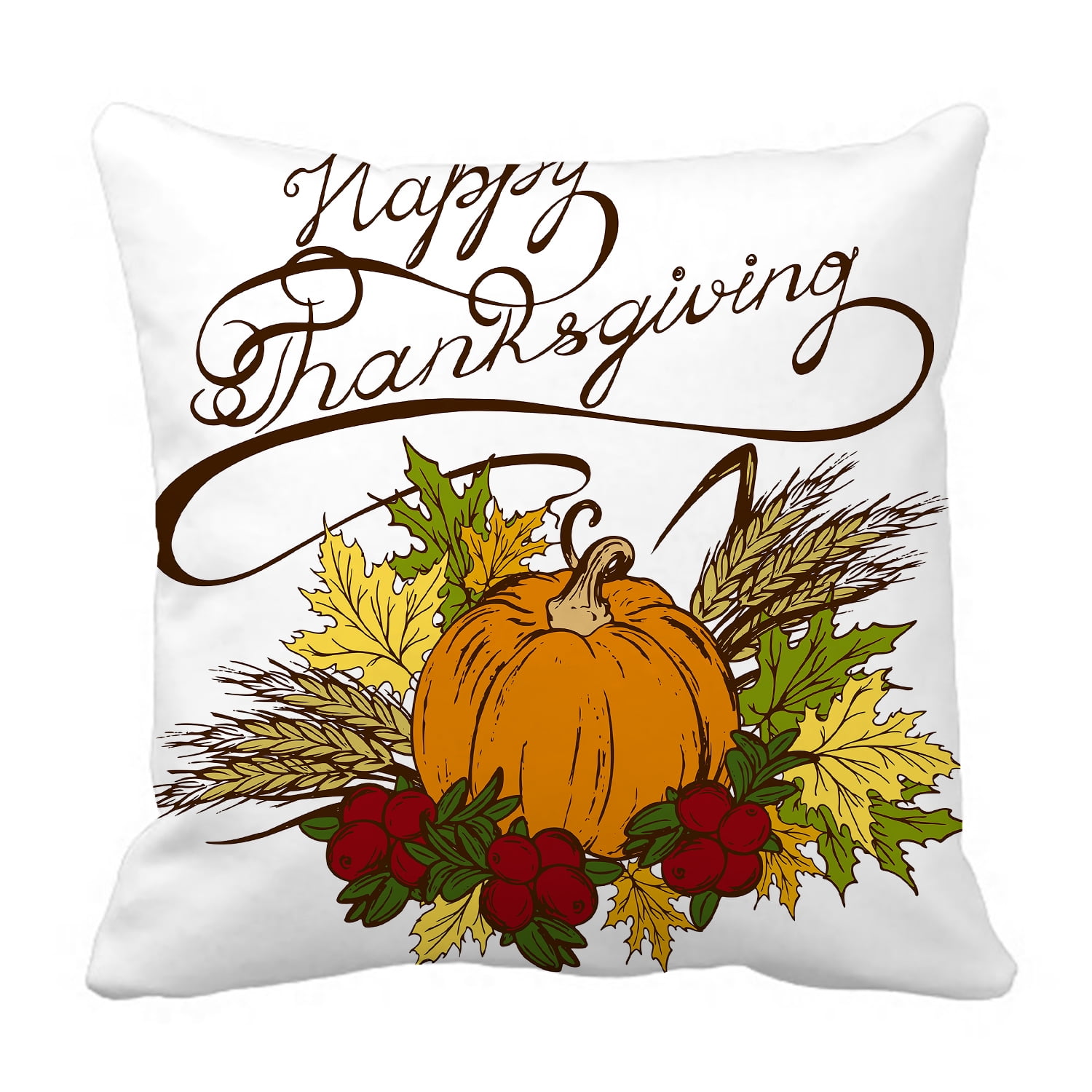 1. Autumn Harvest Pumpkin Pillow