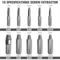 thumbnail image 5 of 33Pcs Damaged Screw Extractor Kit & Screwdriver Bits Set Easy Out Stripped Bolt, 5 of 9