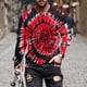 thumbnail image 1 of Blusas y camisas de manga larga con cuello redondo para hombre, estilo casual, estampado, cuello redondo, para fitness, deportivas, de licra., 1 of 5