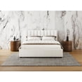 thumbnail image 2 of Pemberly Row Upholstered Platform Queen Bed in White Boucle Fabric, 2 of 8