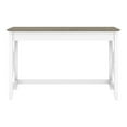 thumbnail image 1 of Bush Furniture Key West - table d'Écriture - Rectangulaire - Blanc Pur, Gris shiplap, 1 of 9