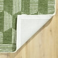 thumbnail image 3 of Beautiful Tufted Thyme Green Geometric Stripe Indoor Area Rug by Drew Barrymore, 9' x 12', 3 of 4