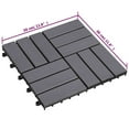thumbnail image 3 of vidaXL Decking Tiles 10 pcs Gray Wash 11.8"x11.8" Solid Acacia Wood, 3 of 8