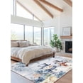 thumbnail image 2 of Blue Christmas Area Rug for Bedroom 2.7x5 Ft Snowman Gift Flower Holly Eucalyptus Wood Grain Super Soft fuzzy Throw Rug Non-Slip Fluffy Plush Indoor Floor Carpet for Living Room Nursery Home Decor, 2 of 8