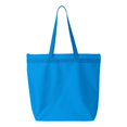 thumbnail image 2 of Liberty Bags - Recycled Zipper Tote - 8802 - Turquoise - Size: One Size, 2 of 3