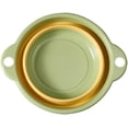 thumbnail image 1 of Collapsible Dish Basin, Compact Collapsible Wash Basin Lightweight Silicone Basin for Small Scale Washing Foldable Sink Tub for Outdoor Camping(Green), 1 of 8
