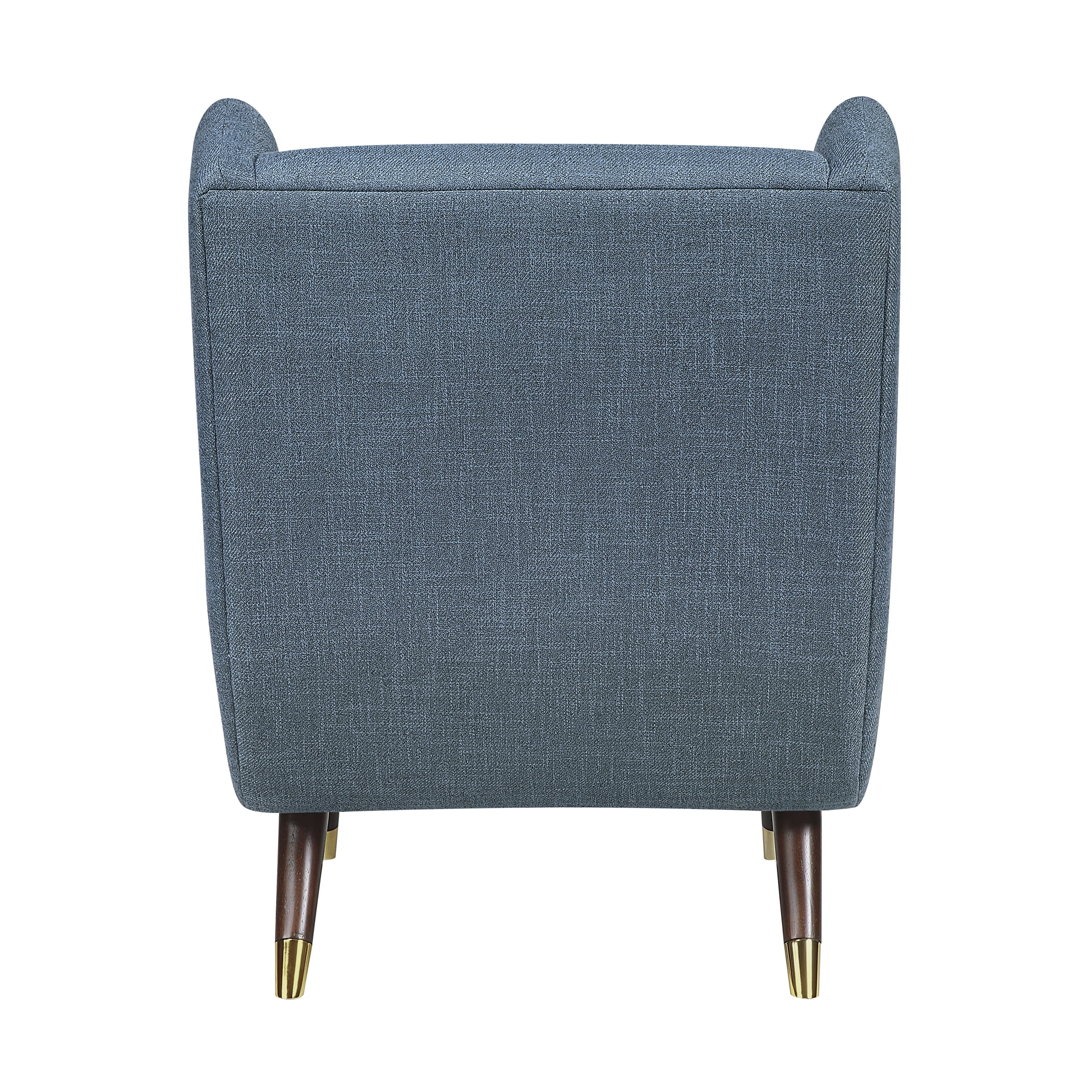 OakvillePark Calista Textured Fabric Wingback Accent Chair, Blue