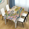 thumbnail image 4 of Yayeee Tablecloths 54" x 54" Rectangle Wrinkle Resistant Party Table Cover, Pink Floral Wave, 4 of 8