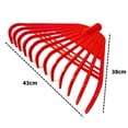 thumbnail image 6 of Soumake 12/21 Tines Leaf Rake Tempered Plastic Rake Head Collecting Leaves Debris Garden Tool Lightweight Yard Grass Clean Tool For Gardening Camping, 6 of 8