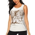 thumbnail image 1 of Fotbe Western Desert Cowboys Blusas Sin Mangas para Mujer – Estilo Casual, Corte Suelto, Slim-Fit, Cuello Redondo Deportivo, Tops de Verano para Gimnasio y Yoga-Medium, 1 of 7