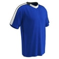 thumbnail image 2 of Champro Sports Mark Lightweight Soccer Jersey, Youth Medium, Royal, White Highlights, Black Trim, 2 of 2