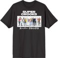thumbnail image 1 of Super Crooks Character Line Up Black T-Shirt, 1 of 2