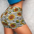 thumbnail image 4 of Kdxio Cute Sunflowers Print Workout Shorts for Women Seamless Soft Smooth Gym Yoga Scrunch Active Shorts, 4 of 9