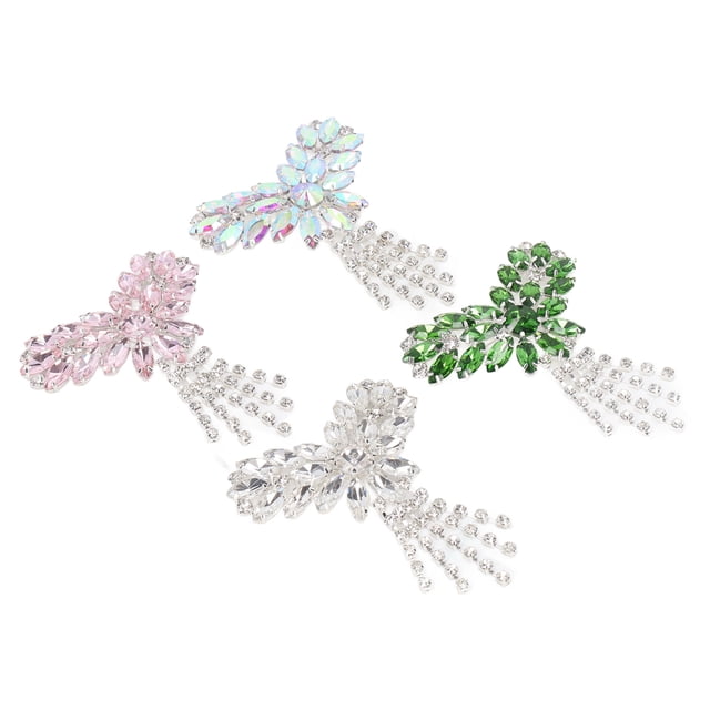 Broche De Diamantes De Imitación De Corazón De 4 Piezas, Mano De Obra Exquisita Portátil Broche De Diamantes De Imitación Deslumbrantes Para El Día De Los Caídos