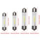 thumbnail image 5 of 4 bombillas LED de 31 MM, 36 MM, 39 MM, 41 MM, C5W, C10W, COB, de cristal, para puerta de maletero, luz de matrícula de coche, 6000 K, 12 V, 5 of 5