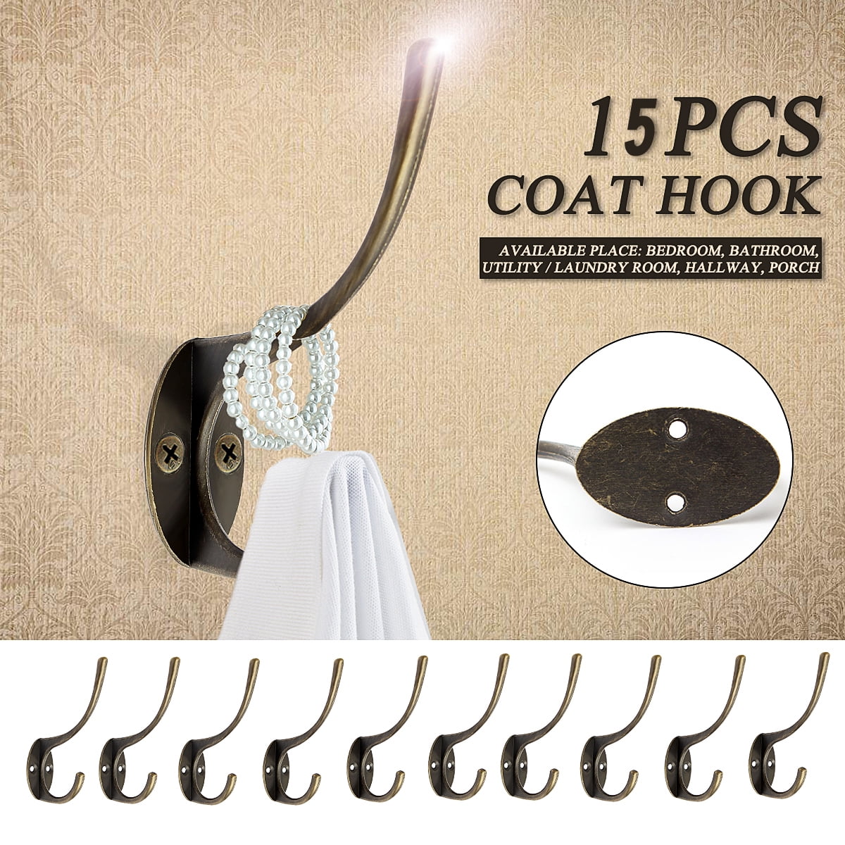 retro iron wall hook