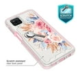 thumbnail image 2 of Samsung Galaxy A12 Case, Rosebono Graphic Design Shockproof Impact Resistant Protective Full-Body Rugged Clear Hybrid Bumper Case for Samsung Galaxy A12 (Pink Flower), 2 of 4