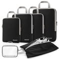 thumbnail image 1 of Cubos de compresión Gonex expandibles con bolsa para zapatos, color negro, 1 of 9