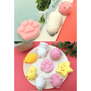 50 Pcs Mochi Squishies, Kawaii Squishy Toys for Party Favors, Animal Squishies Stress Relief Toys for Boys & Girls Birthday Gifts, Classroom Prize, Goodie Bag